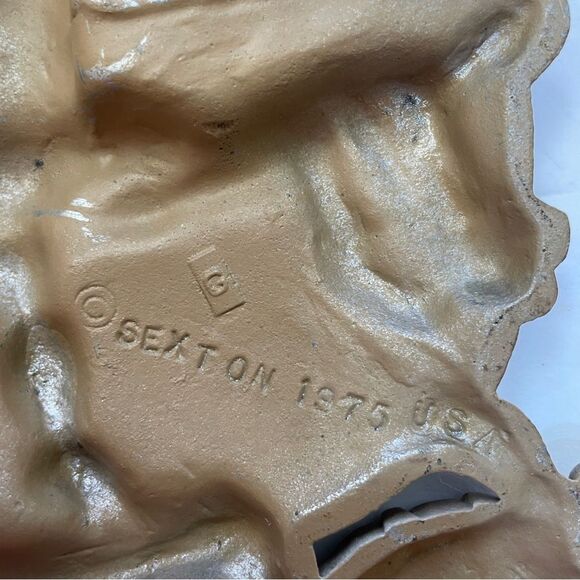 VINTAGE 1975 BATHROOM DECOR SEXTON BOY WITH FROG IN BATHTUB - Picture 6 of 6